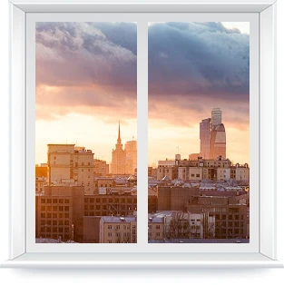 Двухстворчатое окно