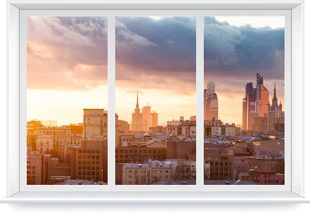 Трехстворчатое окно